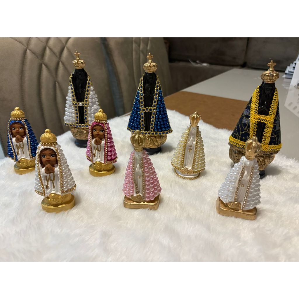 Imagem de Nossa Senhora Aparecida Tradicional e Perolado