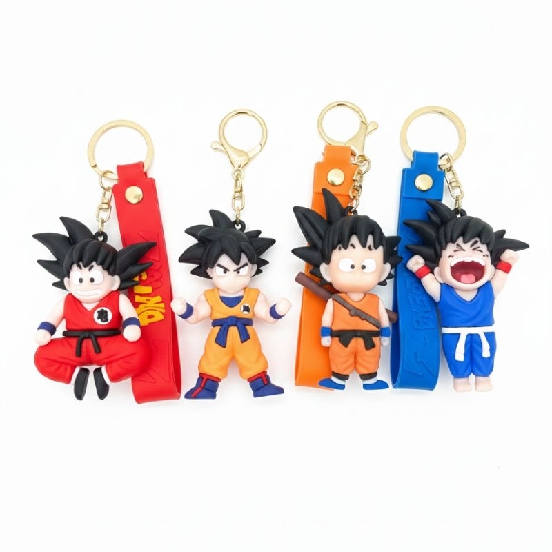 Chaveiro Dragon Ball Z Goku - Silicone 3D Premium para Mochila e Chaves Anime Presente Geek Lembrancinhas