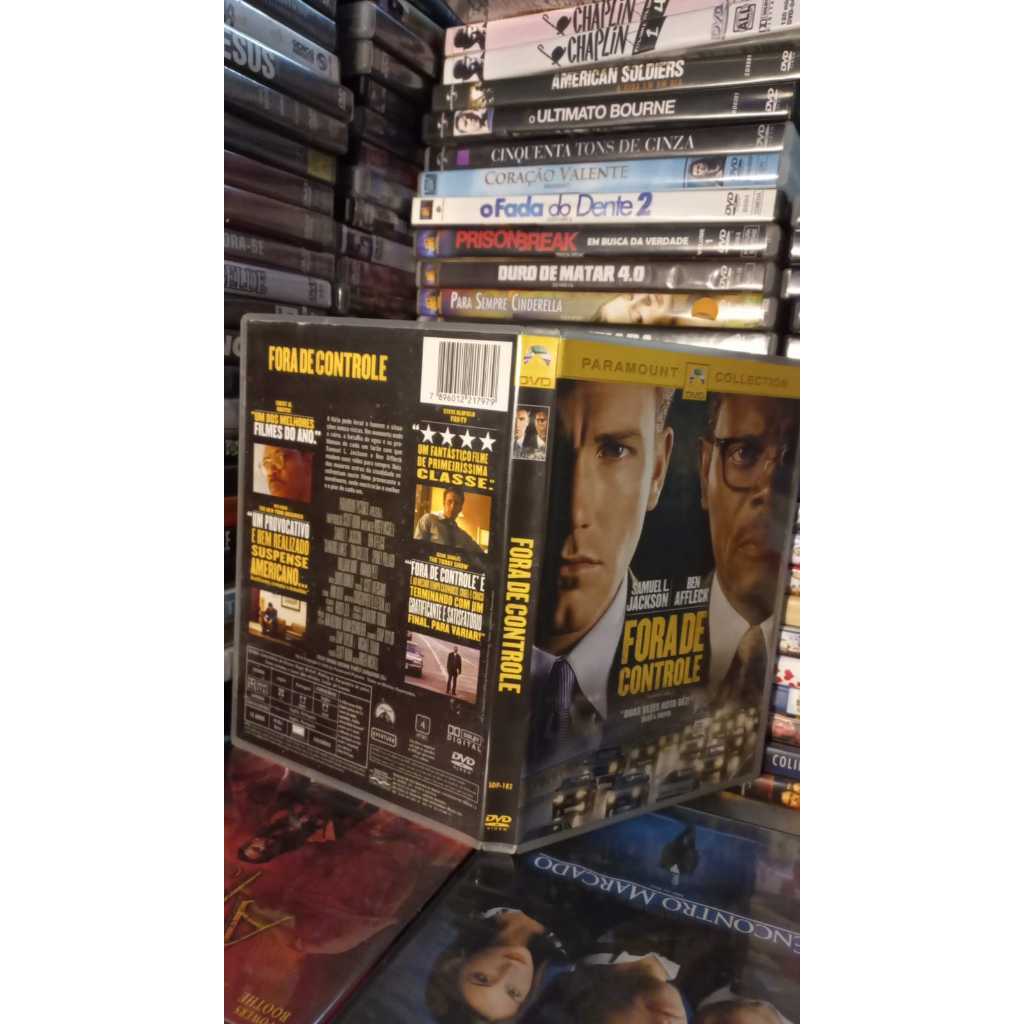 dvd fora de controle - Samuel Jakscon Ben Affleck - Paramount Collection -Novo Impecavel