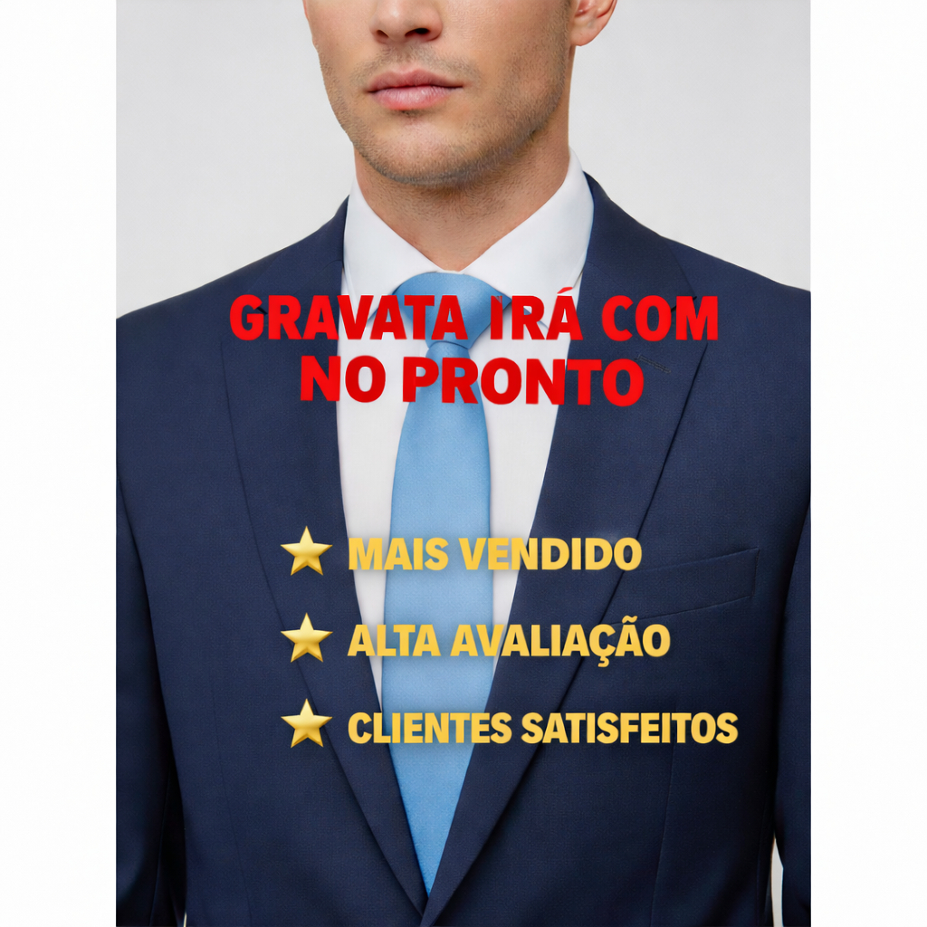 Gravata masculina Azul Serenity Glacial R$11,90 acima de 4 unidades - Verificar na página!!! em Oferta na Shopee