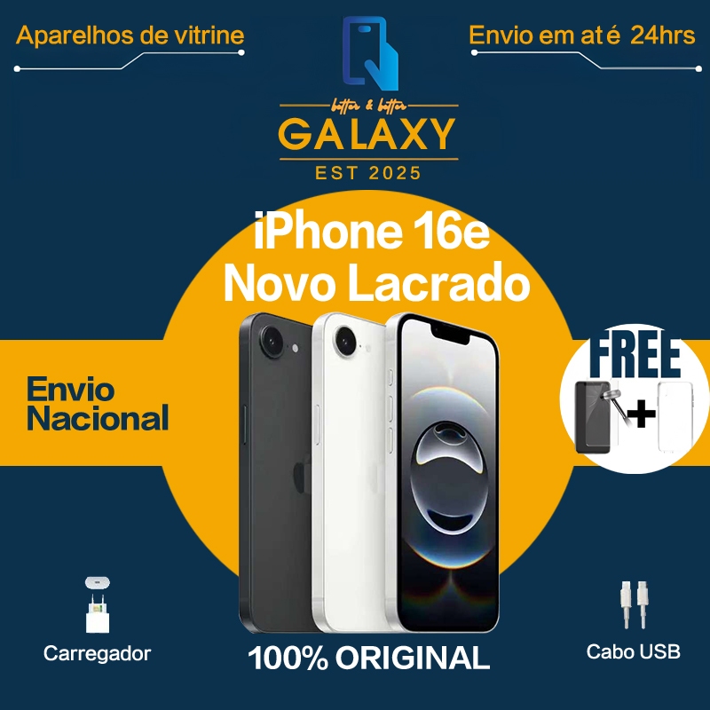 Celular iPhone 16E 128GB Modelo Original  Lacrado Pela Apple Garantia Apple de 1 ano