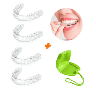 04 Placas de Silicone Moldável Aparelho Inferior e Superior em Oferta na Shopee