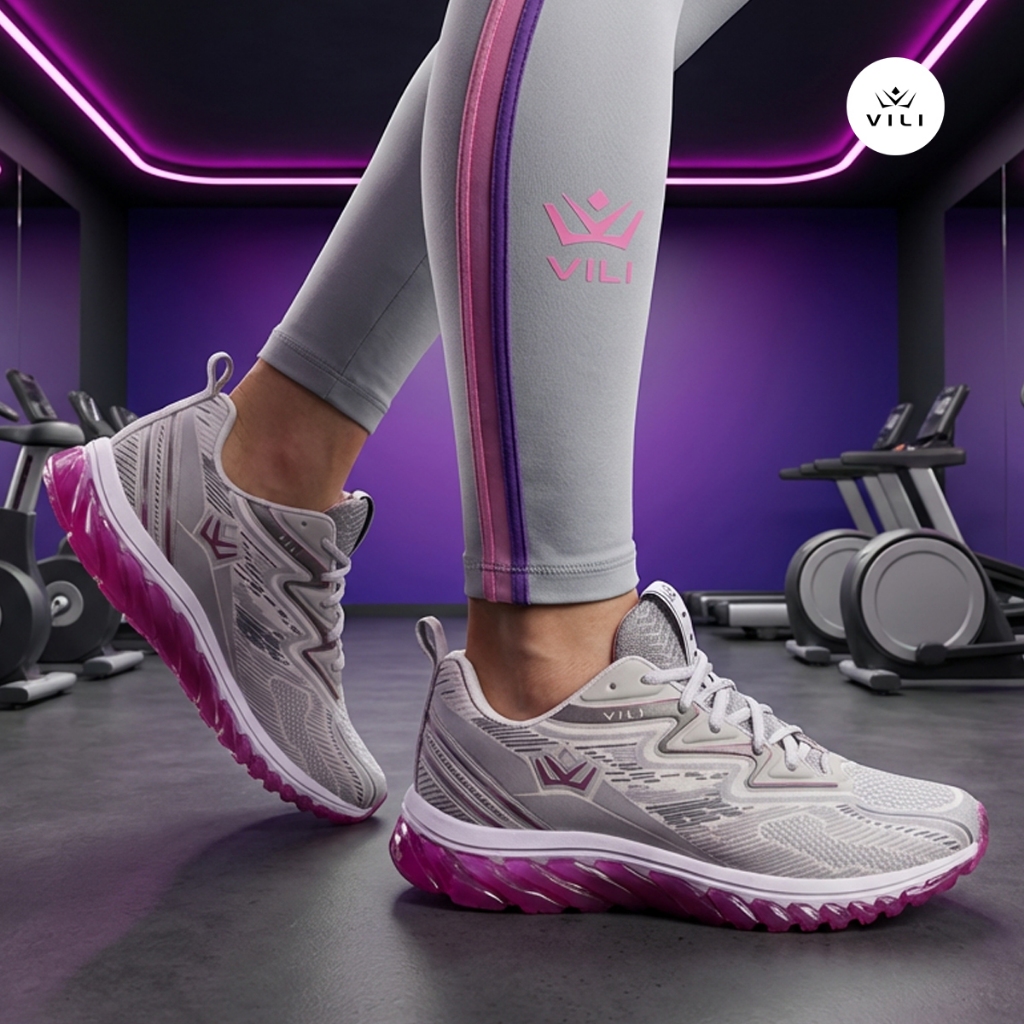 Tênis Feminino Vili Olimp Two Esportivo Caminhada Cinza Prata em Oferta na Shopee