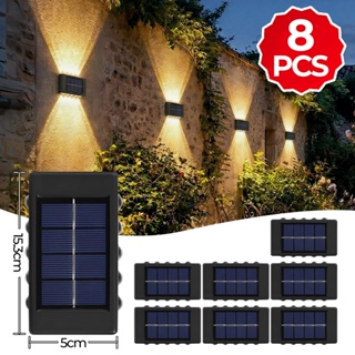 Kit 8 Luminárias Solares Externas 6/10 LED - Econômicas e Duráveis em Oferta na Shopee