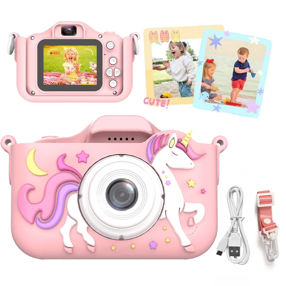 Camera Infantil Digital Filmadora Mini Maquina Fotografica Fotografa E Filma Tira Foto De Verdade Câmera Recarregável em Oferta na Shopee