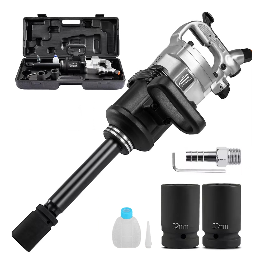 Chave de Impacto Pneumática FixItFast 1" - 2400Nm, 3900RPM, Soquetes 32/33mm, para Reparo Veicular/Industrial em Oferta na Shopee