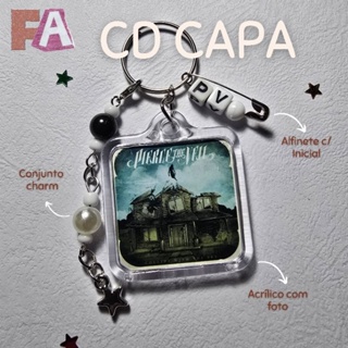 Chaveiro Pierce The Veil Acrílico | Chaveiro Pierce The Veil CD Acrílico | Chaviero Rock Acrílico em Oferta na Shopee