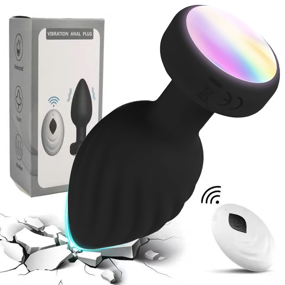 Plug Anal Vibratório Recarregável com Controle Remoto – 10 Modos, Discreto e Potente