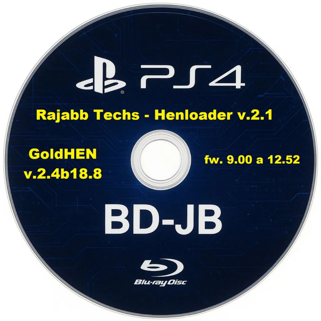 Disco Ps4 BDJ - Nova vs 2.1 +++ Estável (RAJABB) - Goldhen 2.4b18.8