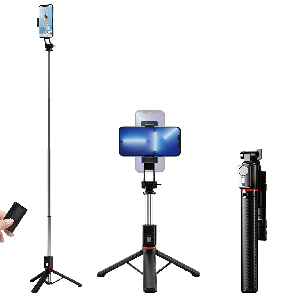 Bastão Tripé Pau De Selfie Suporte Celular Com Controle 170cm Remoto Bluetooth Para 360 Profissional em Fio Reforçado