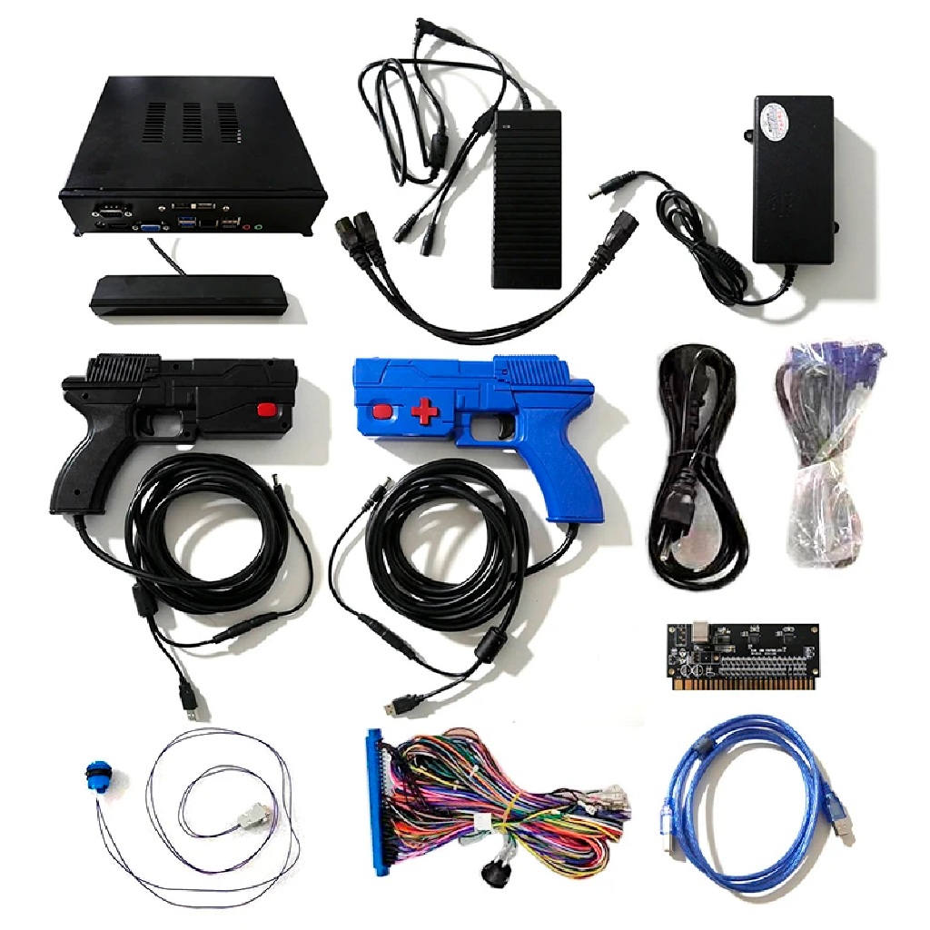 Arcade Jogo de Tiro Light Gun Usb Kit Completo Plug and Play