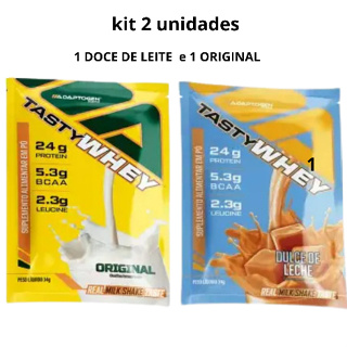 Sachê Tasty Whey Adaptogen 3w - Kit 2 unidades em Oferta na Shopee