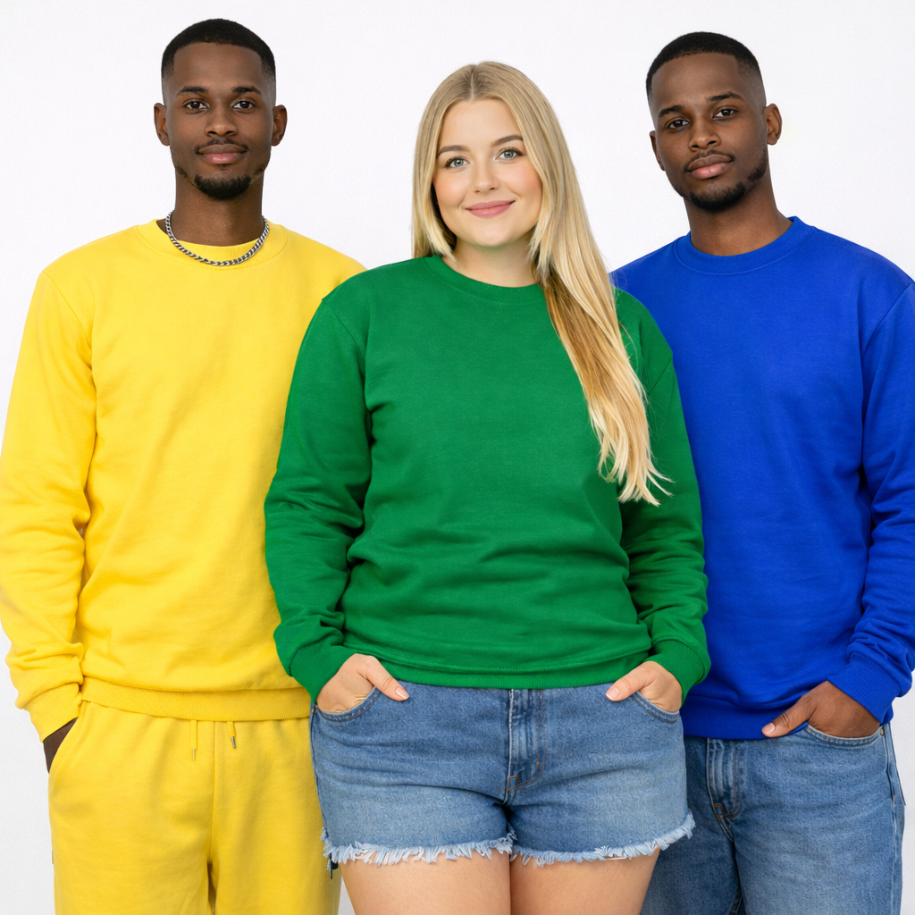 Blusa Moletom Unissex manga comprida gola careca envio imediato em Oferta na Shopee