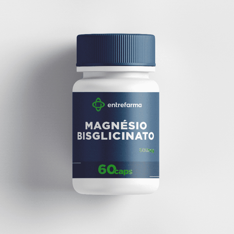 Magnésio Bisglicinato 500mg 60 Cápsulas Suplemento Alimentar