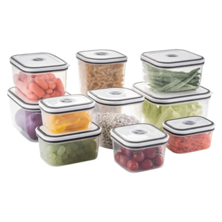 KIT POTES DE PLÁSTICO HERMÉTICO 10 UNIDADES TRANSPARENTE ELECTROLUX em Oferta na Shopee