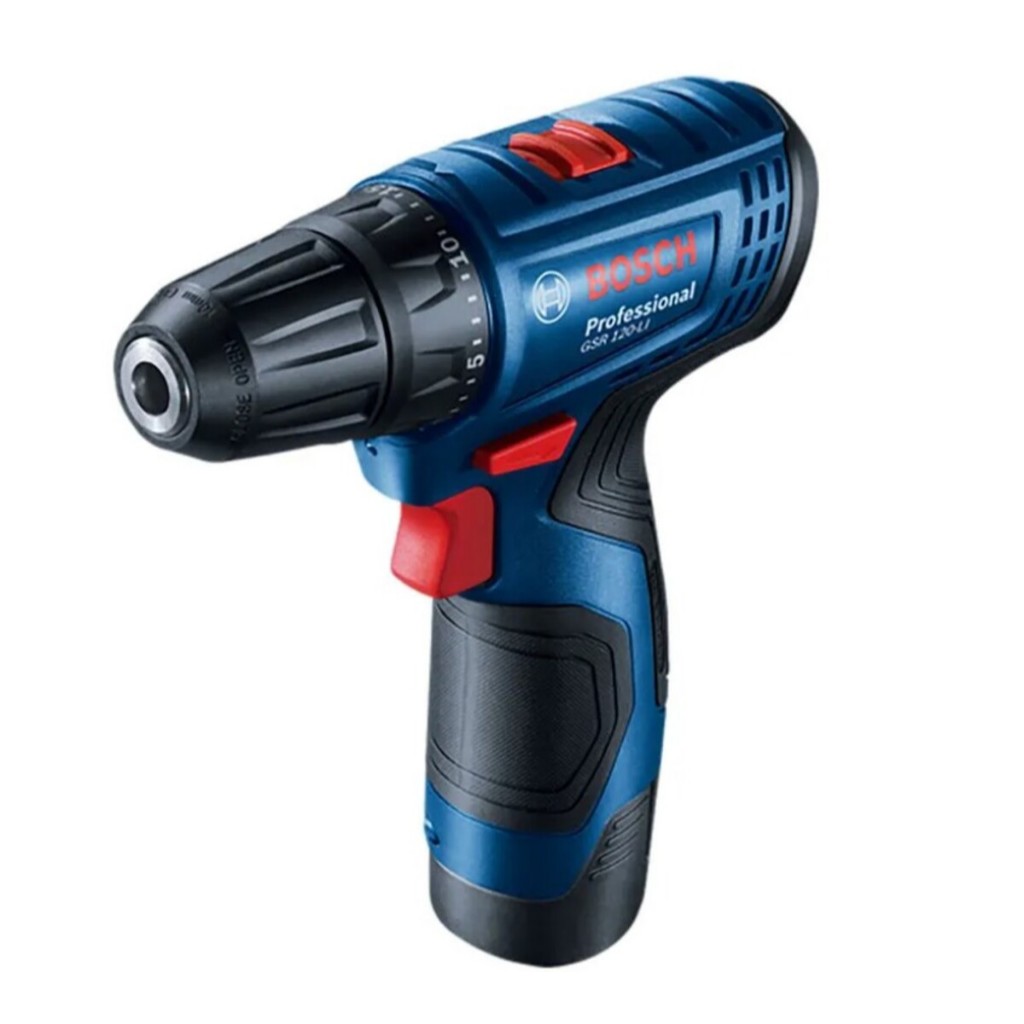 PARAFUSADEIRA FURADEIRA BOSCH GSR 120-LI 12V 1 COM BATERIA E MALETA DE TRANSPORTE 06019G80E1-000 - BOSCH