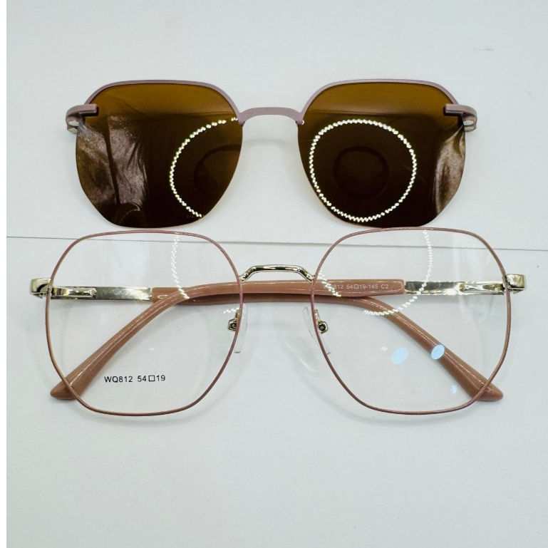 Armaçao para oculos,Clip-On 2em1,1armacao+1lente de sol