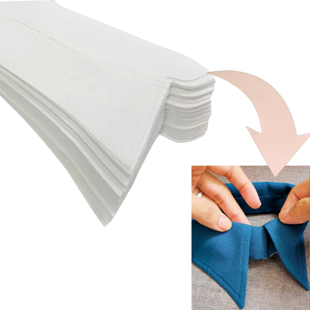 Colarinho de tecido entretela para camisa Freudenberg 10 unidades (M&L)