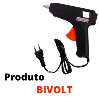 Pistola Bivolt Cola Quente Profissional Artesanato Escolar Escritório em Oferta na Shopee