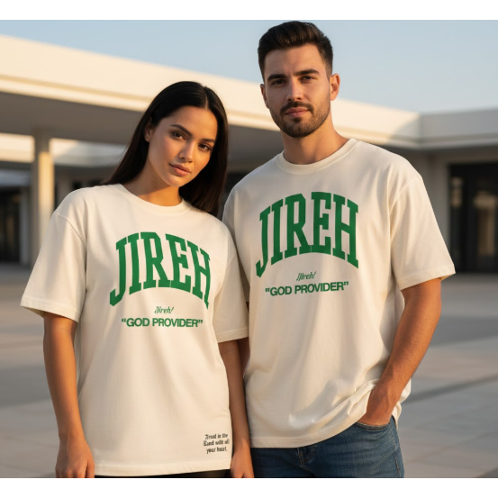 Camiseta Oversized Unissex JIREH Streetwear Algodão | Estilo Urbano Moderno