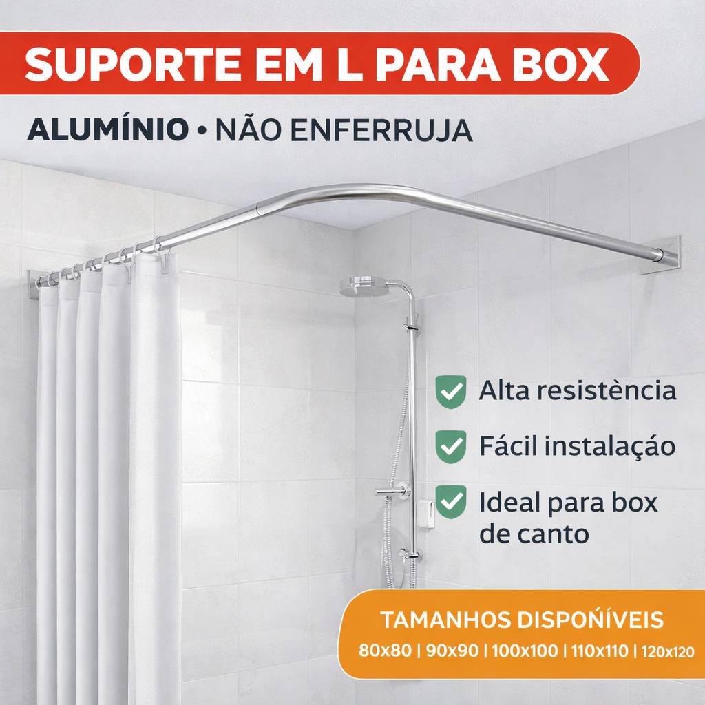 O que é Cortina Box Banheiro em L? Guia e Onde Comprar | BuscaProdutos