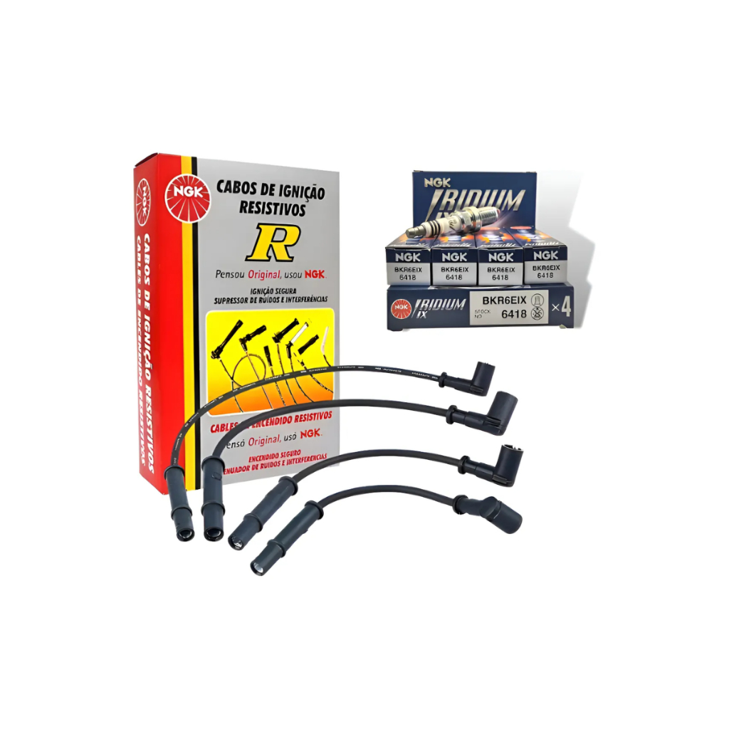 Kit Cabo + Vela Iridium Logan 1.6 8v Hi-torque 2007.. Flex
