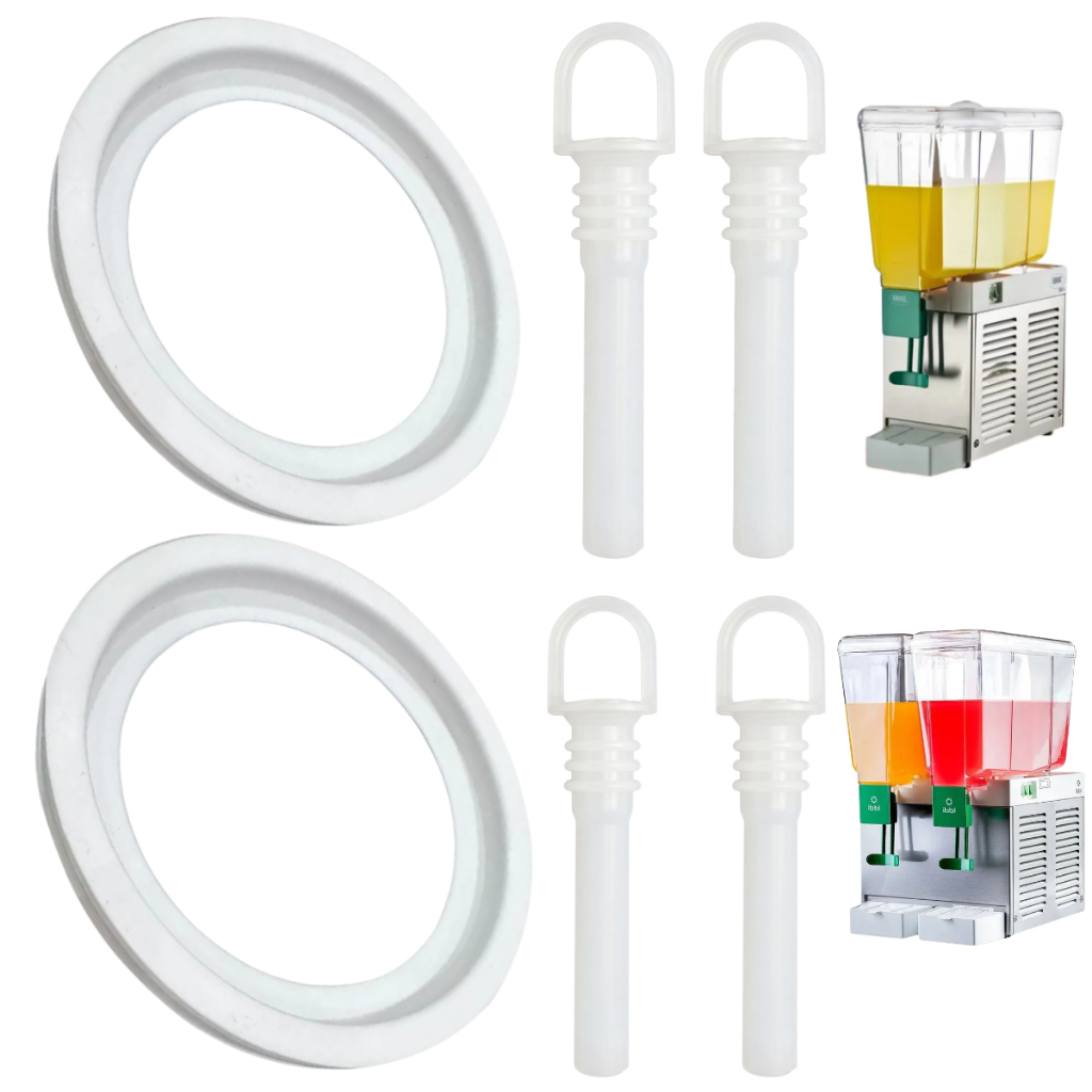 Kit 4 Chupeta Silicone Ibbl 2 Anel Vedação Para Refresqueira Bbs