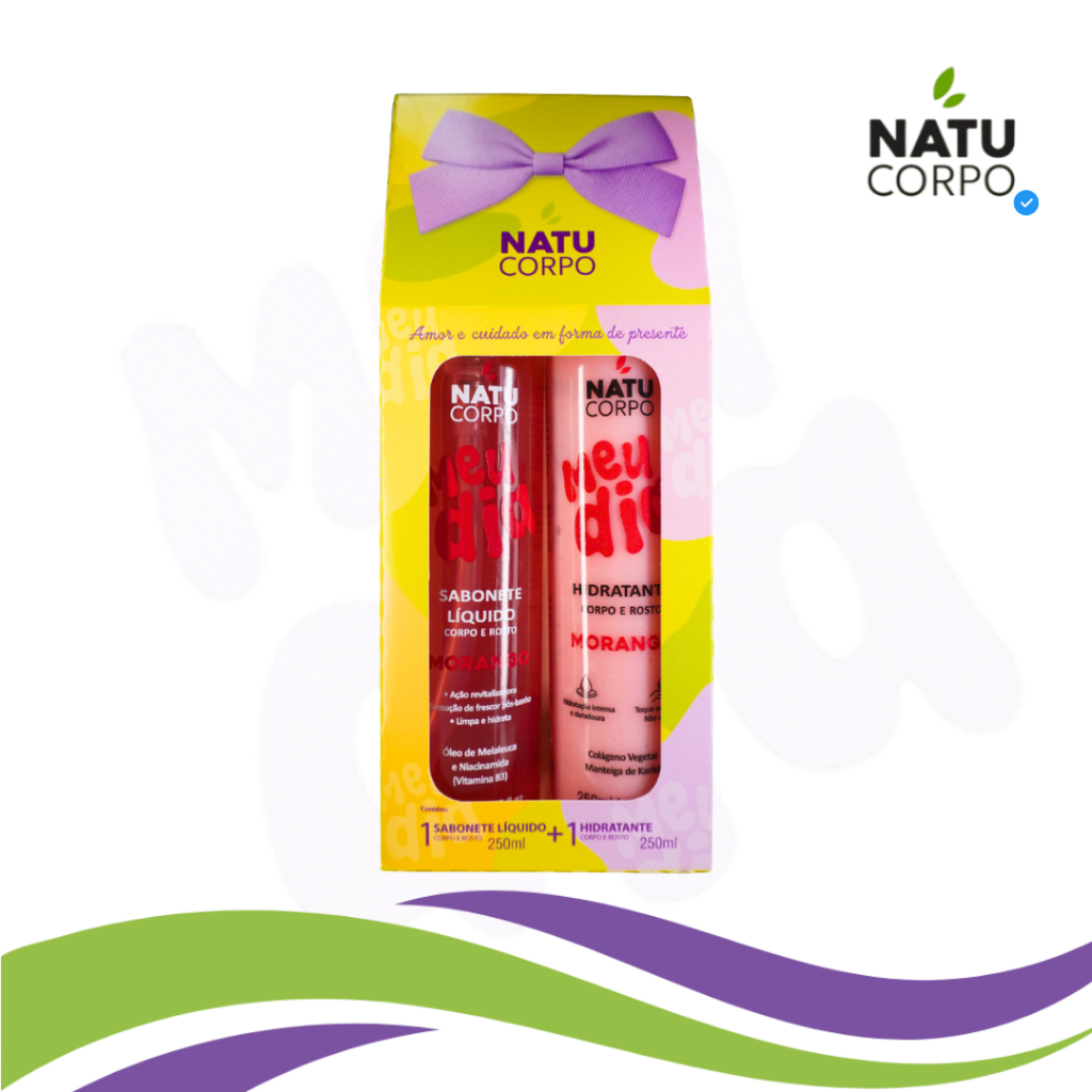 Kit Morango Natucorpo – Hidratante + Sabonete 250g | Doce e Hidratante