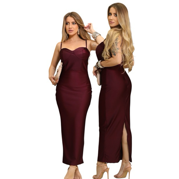 vestido feminino corset  festa longo