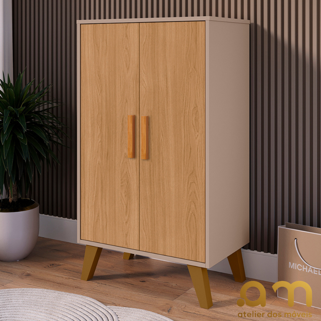 Sapateira Armário Multiuso Organizadora Quarto Lavanderia Estilo Retrô 2 Portas Varias Cores em Oferta na Shopee