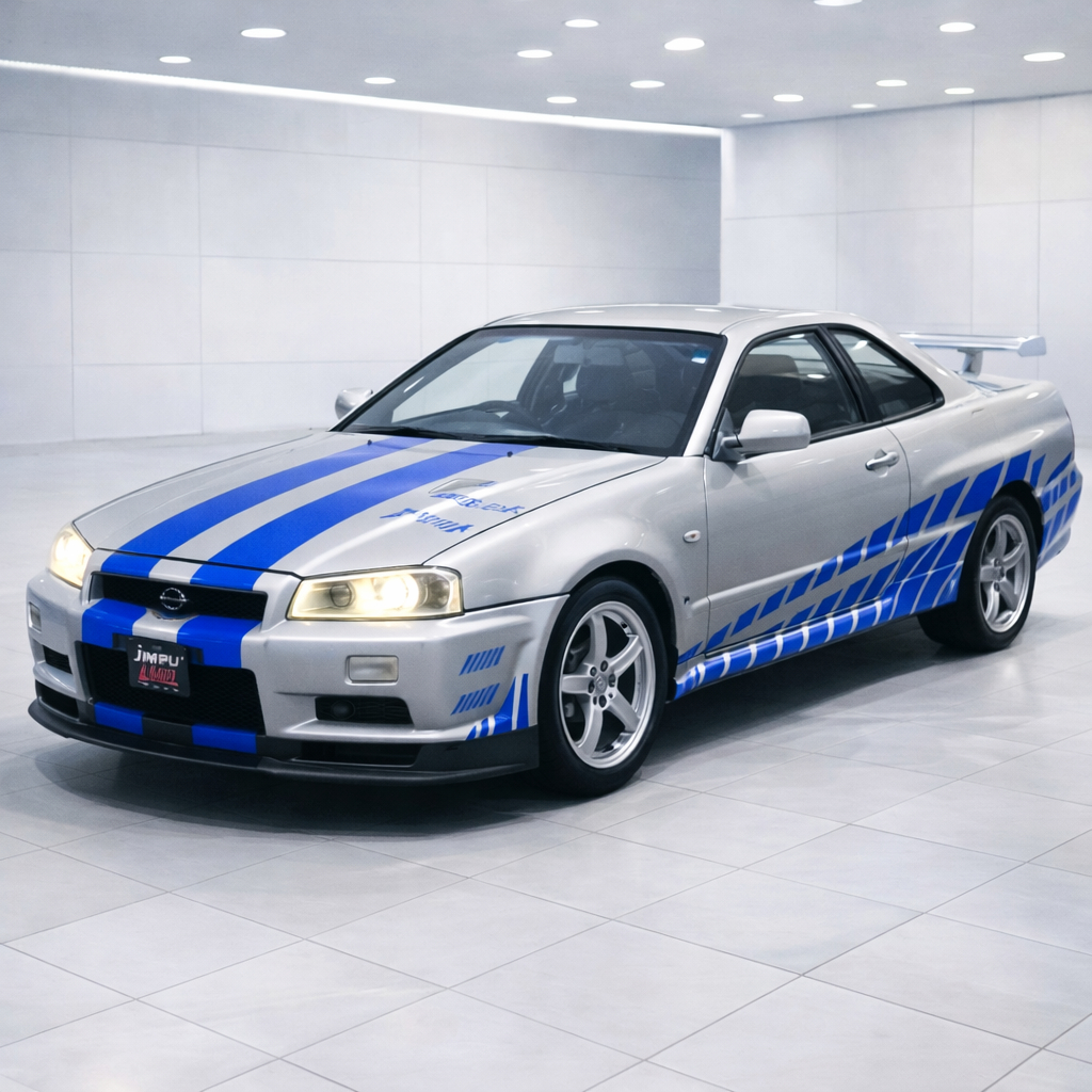 Nissan Skyline GTR R34 Miniatura Colecionável Brian Velozes e Furiosos