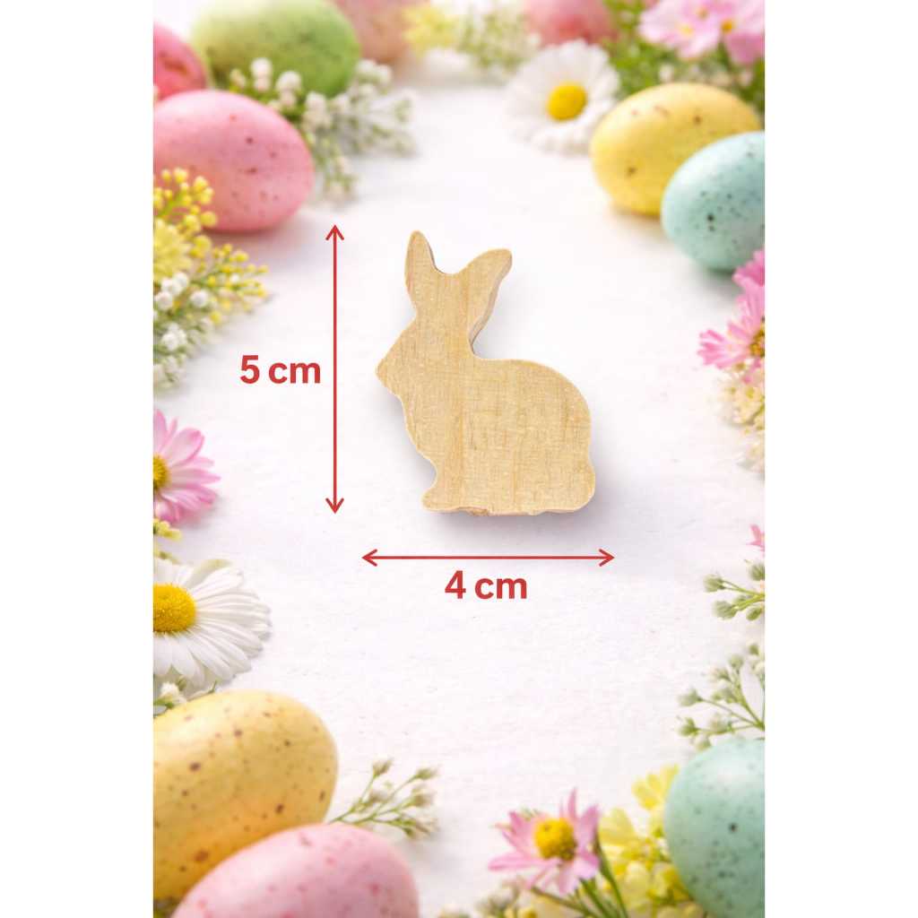 Kit coração sem furo para artesanato 3,5cm pinus coelhinho pascoa pingente coelho enfeite