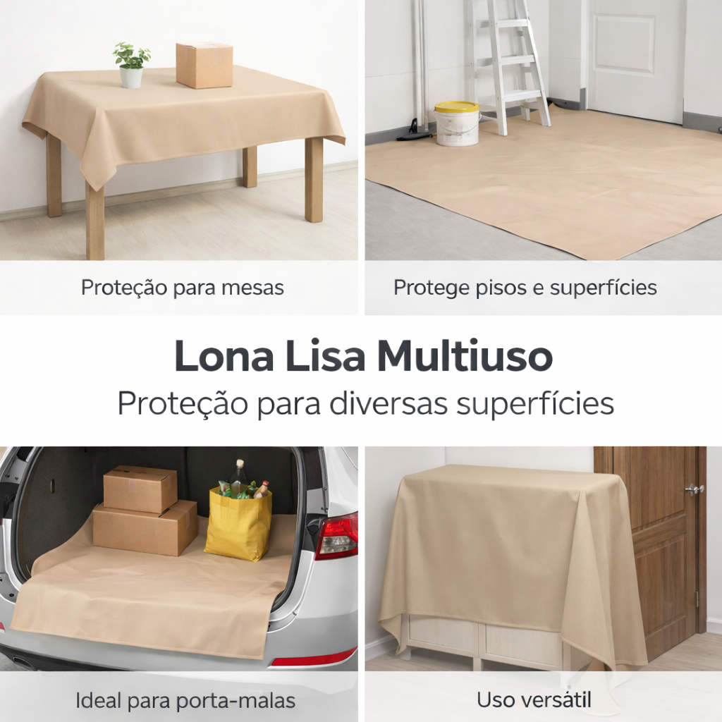 Lona Fina de Pvc Blackout 140x100 Capa Proteção De Superfícies Blecaute Impermeável