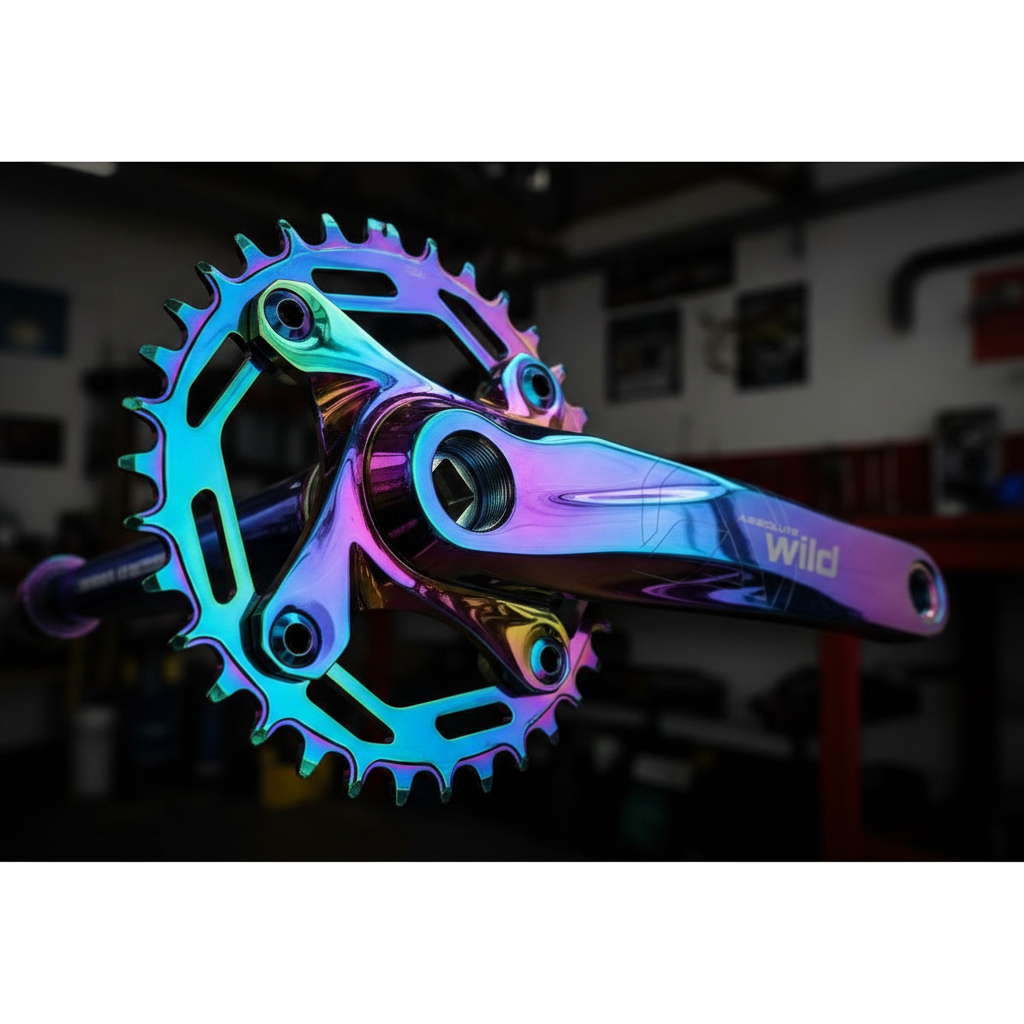 Pedivela Bike Single Absolute Wild 34d 175mm Camaleão 9 10 11 e 12V alumínio em Oferta na Shopee