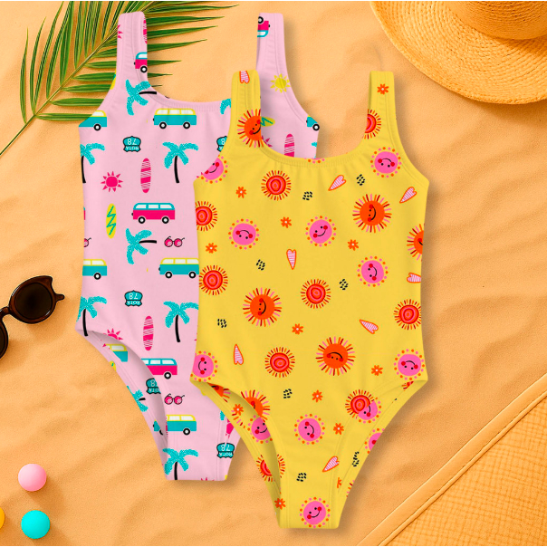 Maiô Infantil Juvenil Menina Proteção Solar UV 50+ Body Moda Praia Feminino Pequenos Defeitos em Oferta na Shopee