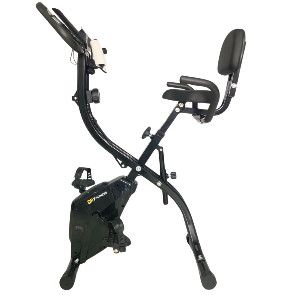 Bicicleta Ergométrica Vertical Dobrável Exercício Dr Fitness Preto