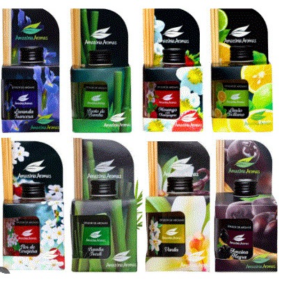Difusor Aromatizador de Ambientes Amazônia Aromas 270ml Diversos Aromas