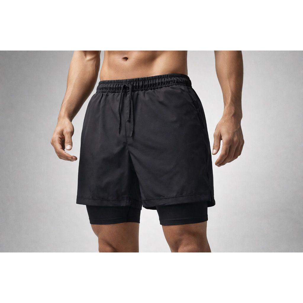 Short Masculino Mauricinho Tectel 2em1 Bolso Interno para Treino - ENVIO IMEDIATO