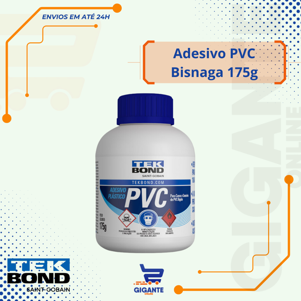 Adesivo PVC Bisnaga 175g - Tekbond em Oferta na Shopee