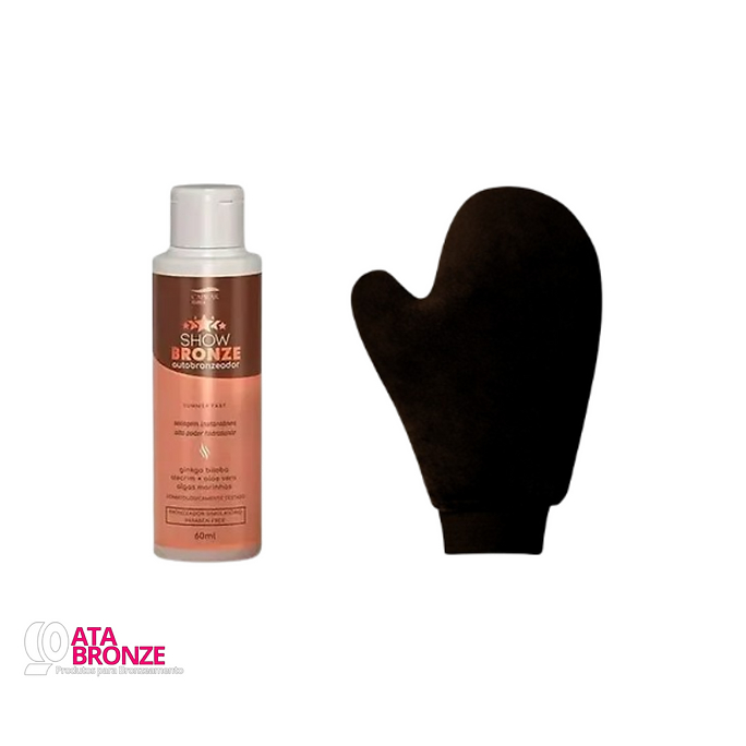 KIT AUTOBRONZEADOR 60ml + LUVA APLICADORA - CAPILAR ESSENCIA em Oferta na Shopee