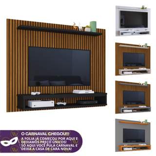 Painel 60 Polegadas Para TV Com Prateleira E Nicho Moderno Durável Ideal Para Sala Quarto Espaçoso em Oferta na Shopee