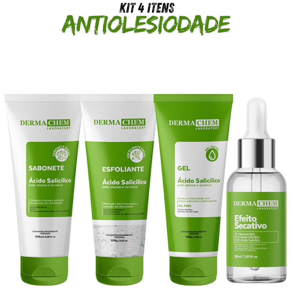 KIT ou a UNIDADE Skin Care Completo 4 Itens Anti Acne Cravos Espinhas Anti Oleosidade Secativo Ácido Salicílico em Oferta na Shopee