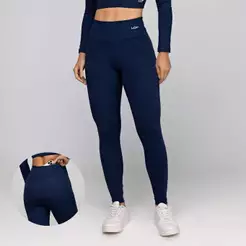 Calça Legging Poliamida Fitness Feminina com Bolso Atrás Empina Bumbum Academia