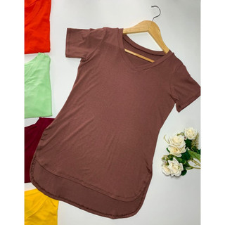 Camiseta Vest Legging Arredondada Feminina | Blusa Casual | Moda Verão | Confortável, Básica | P M G GG
