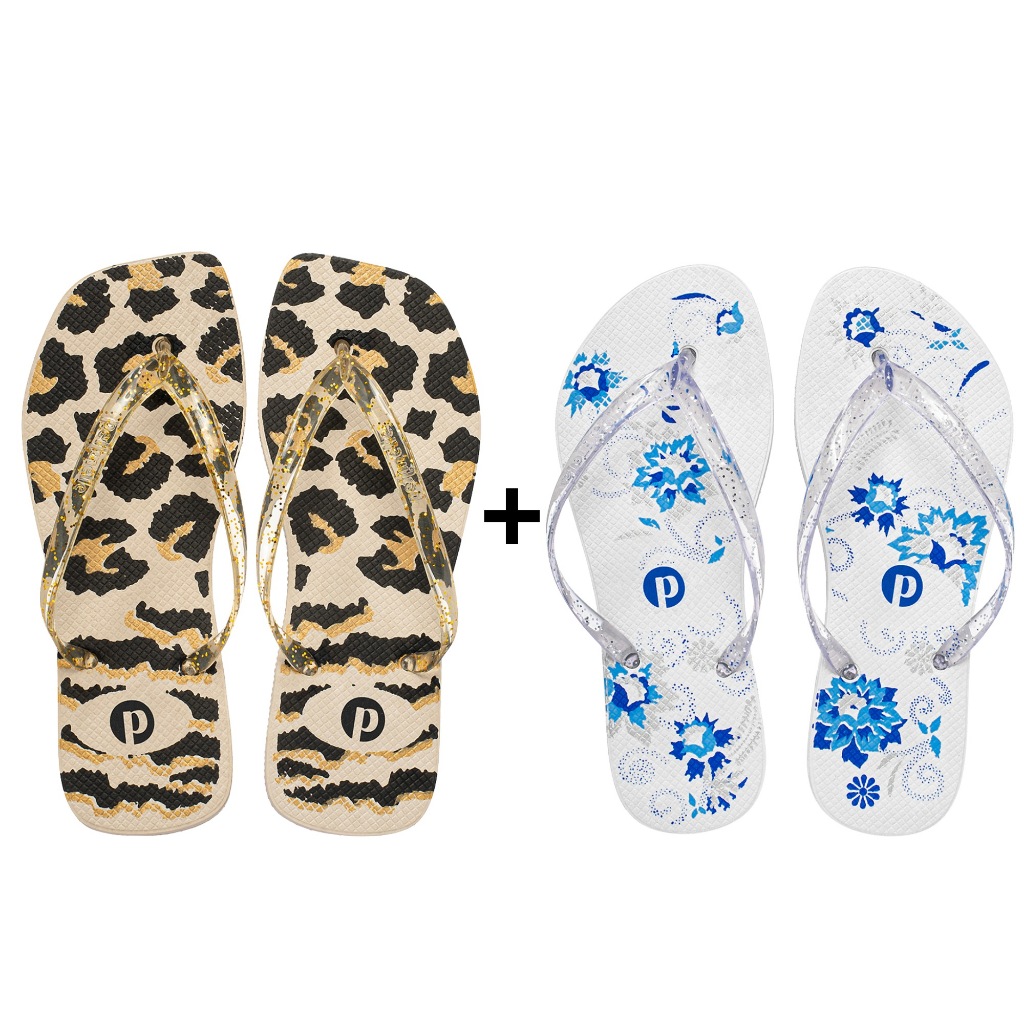 Kit Chinelo Feminino Confortável Macio Verão