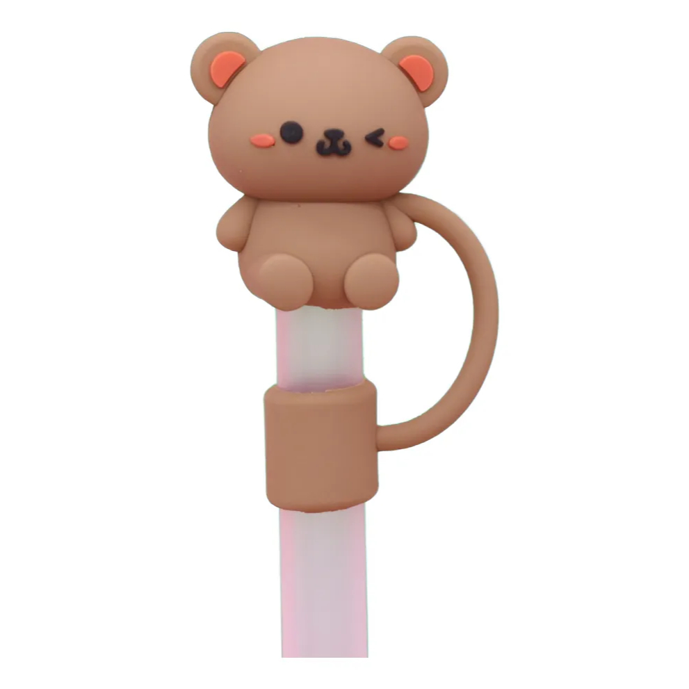 Tampinha Protetora de Canudinho Garrafinha Térmica Copo Térmico Quencher Vários Modelos Fofos Tampinha Protetora de Canudinho Garrafinha Térmica Copo Térmico Quencher Vários Modelos Fofos