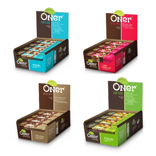 Kit 4 Caixas BARRAS NUTS de Castanhas Oner Zero Adição de Açúcares em Oferta na Shopee