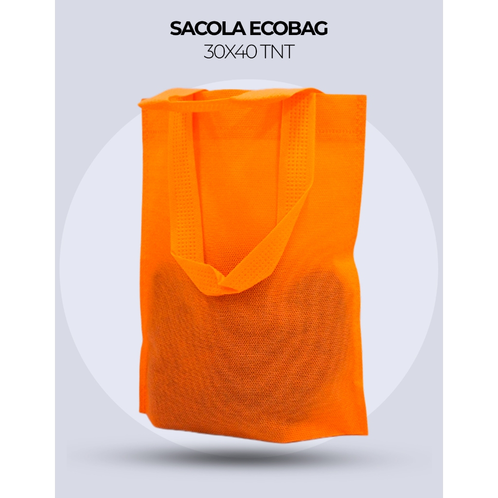 Ecobag Sacola TNT gramatura 80 30x40 Compra Loja Festa Evento Bolsa Evento Aniversário KIT 50 uni