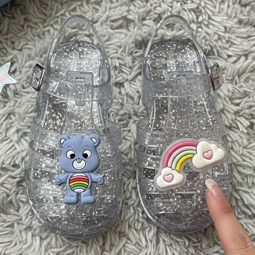 Sandália Infantil Femininas Colorida Papete Meninas Ursinhos Carinho Leves e Confortável em Oferta na Shopee