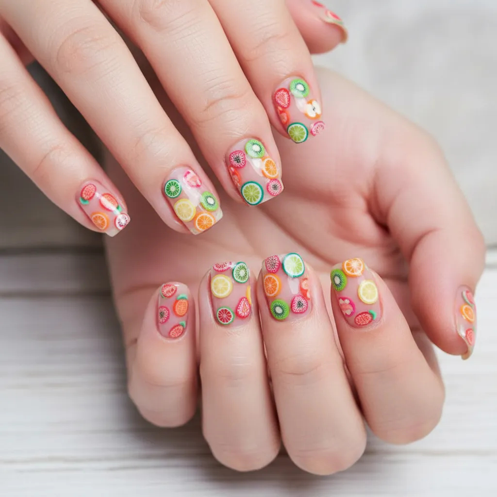 Kit 5 Pacote 60g Fimo Fruta Sortida Mini Aplique Unha Enchimento Resina Arte 5000 UN Diy em Oferta na Shopee